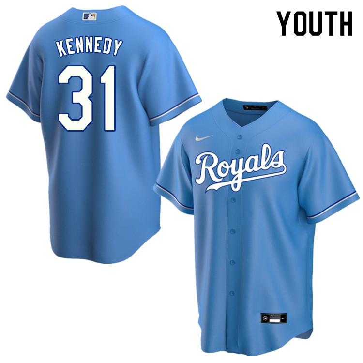 Nike Youth #31 Ian Kennedy Kansas City Royals Baseball Jerseys Sale-Light Blue